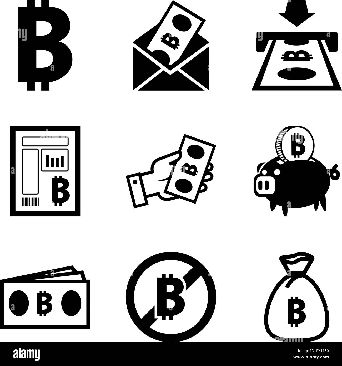 Bitcoin atm Stock Vector Images - Alamy