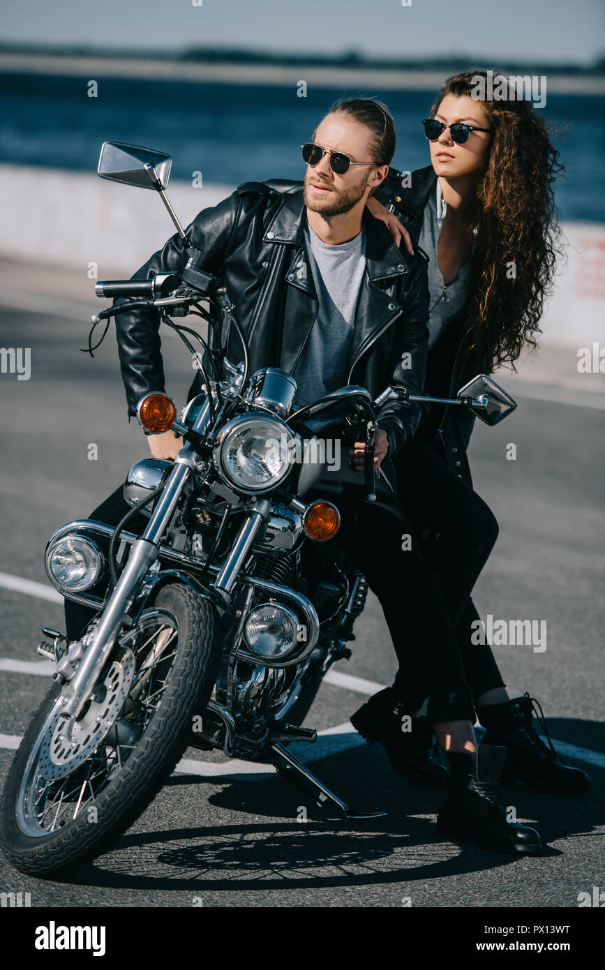 Bikers on leather hi-res stock photography and images - Alamy