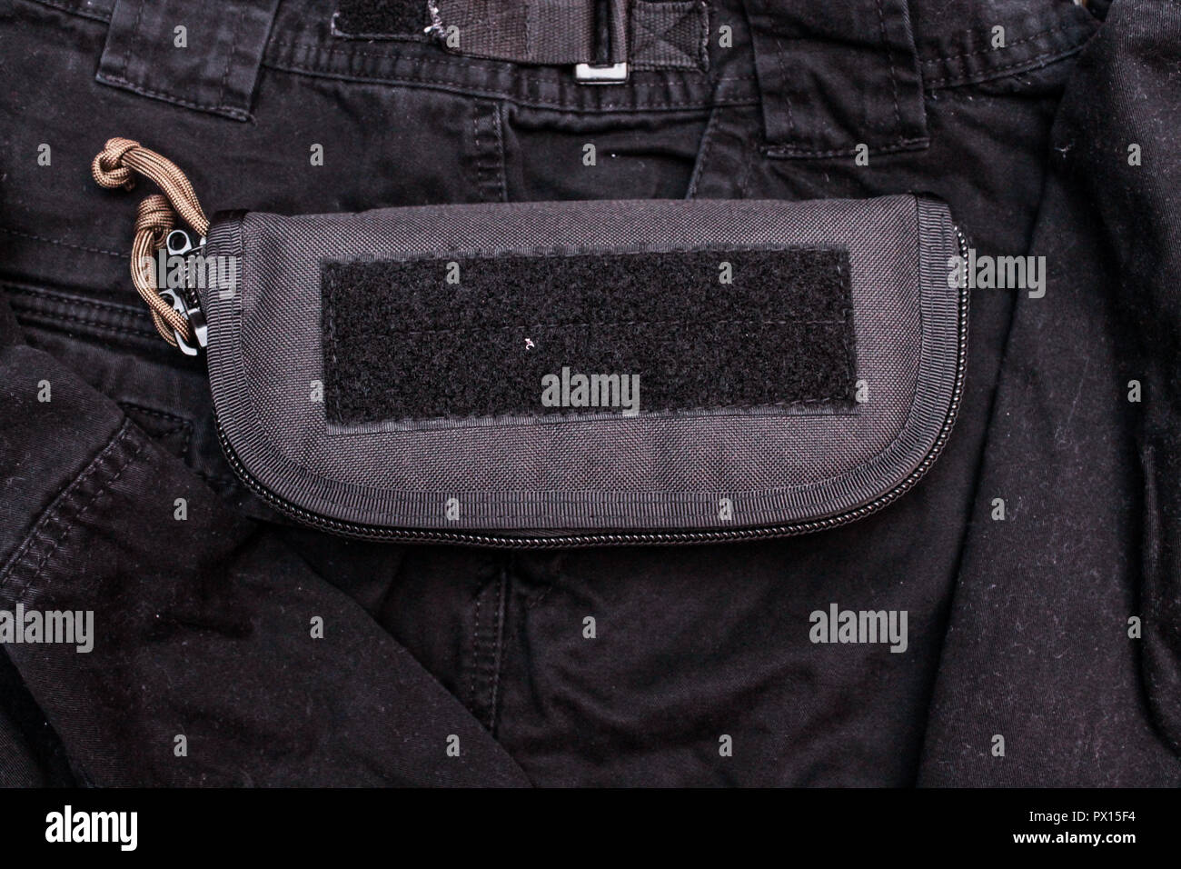 Military organizer with velcro. Military organizer with velcro. Top Stock Photo Alamy