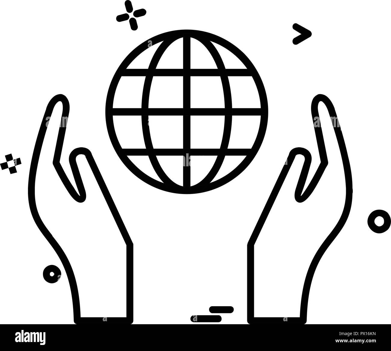 Safe hands icon design vector Stock Vector Image & Art Alamy