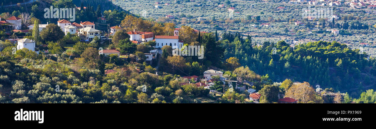 Greek mountain village hi-res stock photography and images - Alamy