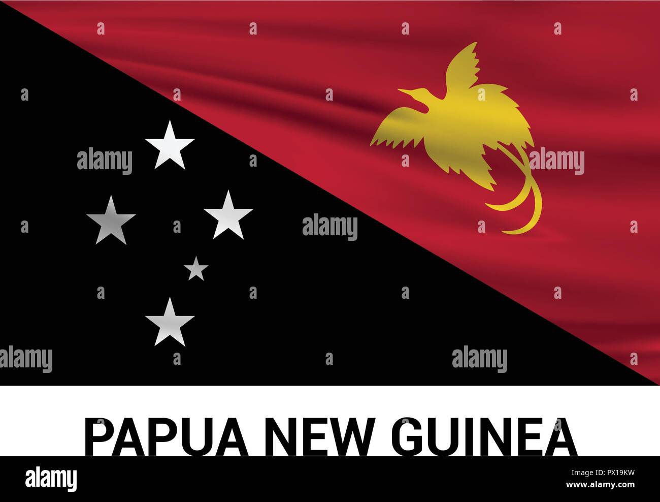 Papua New Guinea flags design vector Stock Vector Image &amp; Art - Alamy