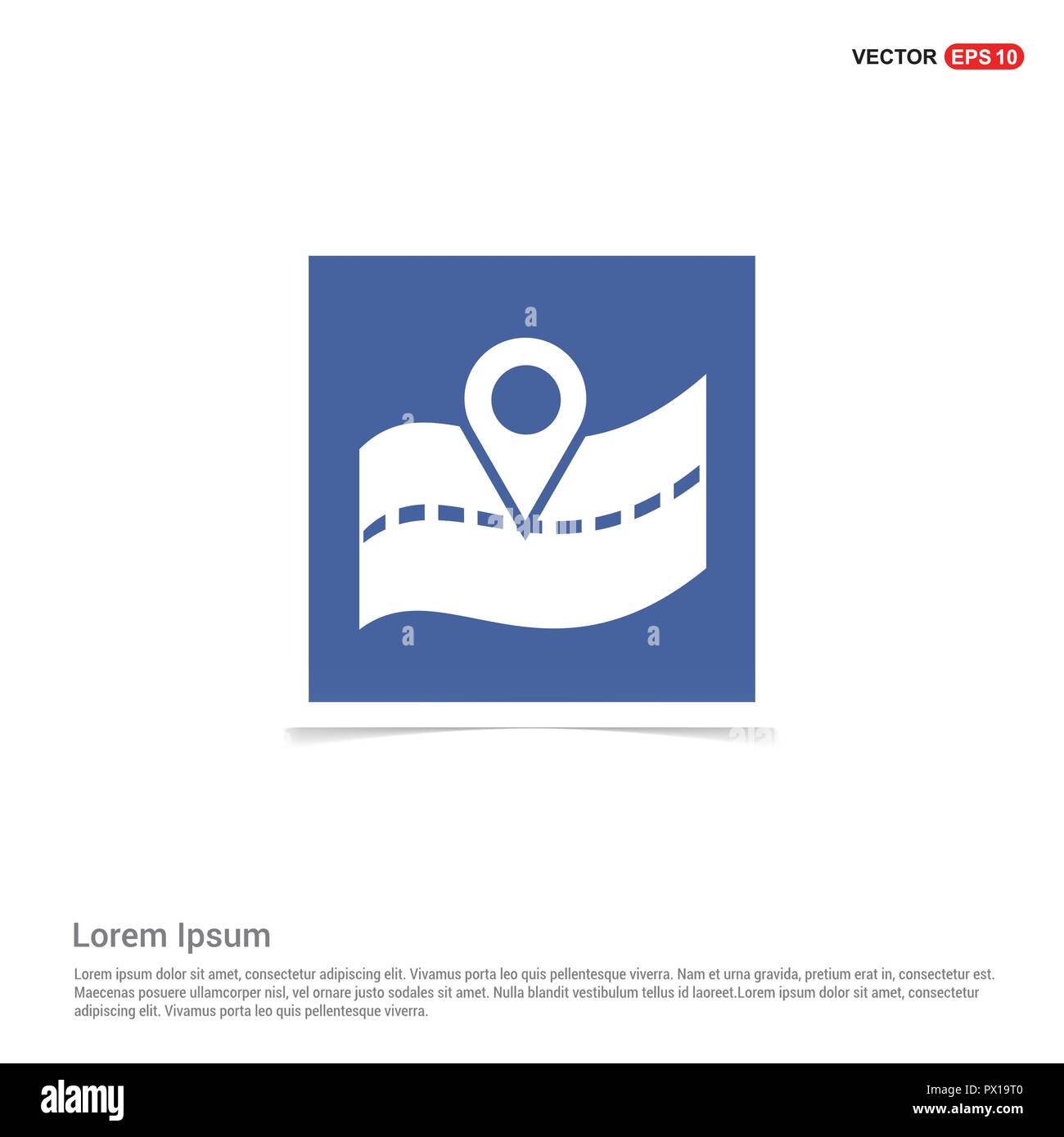 Map location icon Blue photo Frame Stock Vector Image & Art Alamy