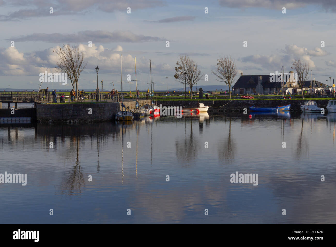 Galway City view with Corrib river, Ireland Stock Photo - Alamy