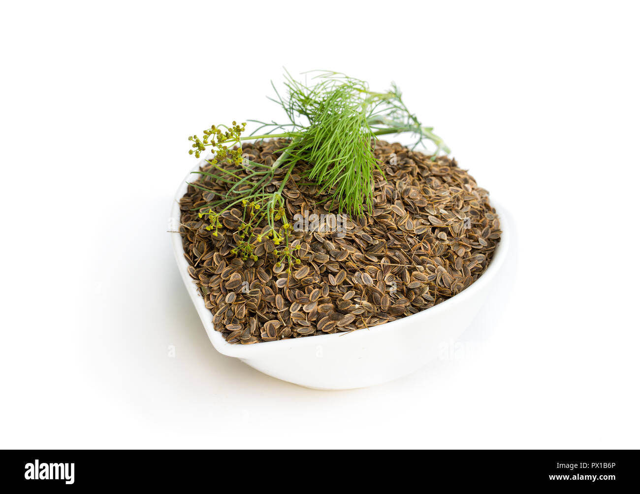 Dry dill seeds isolated on white background Stock Photo Alamy