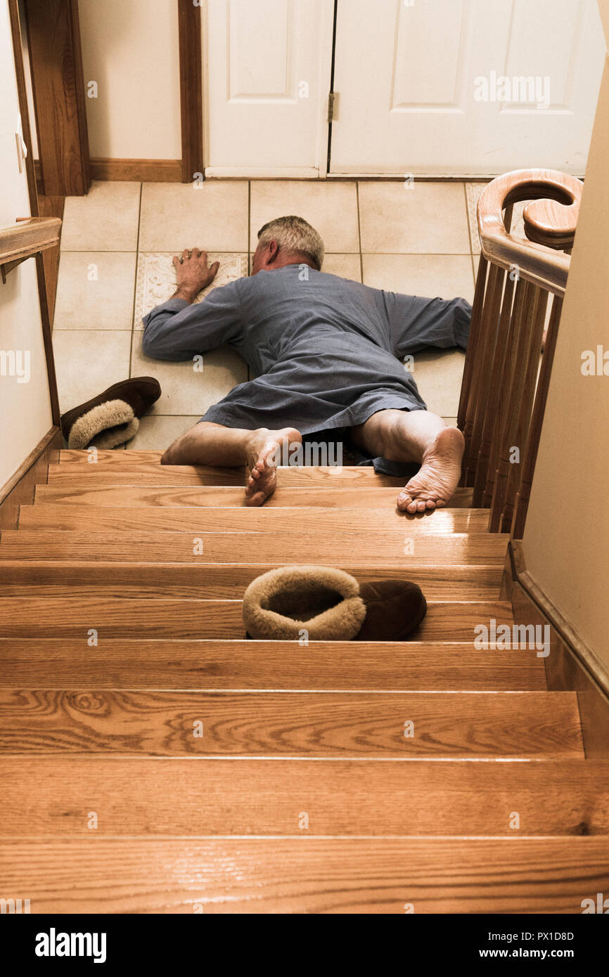 Man falling down stairs hires stock photography and images Alamy