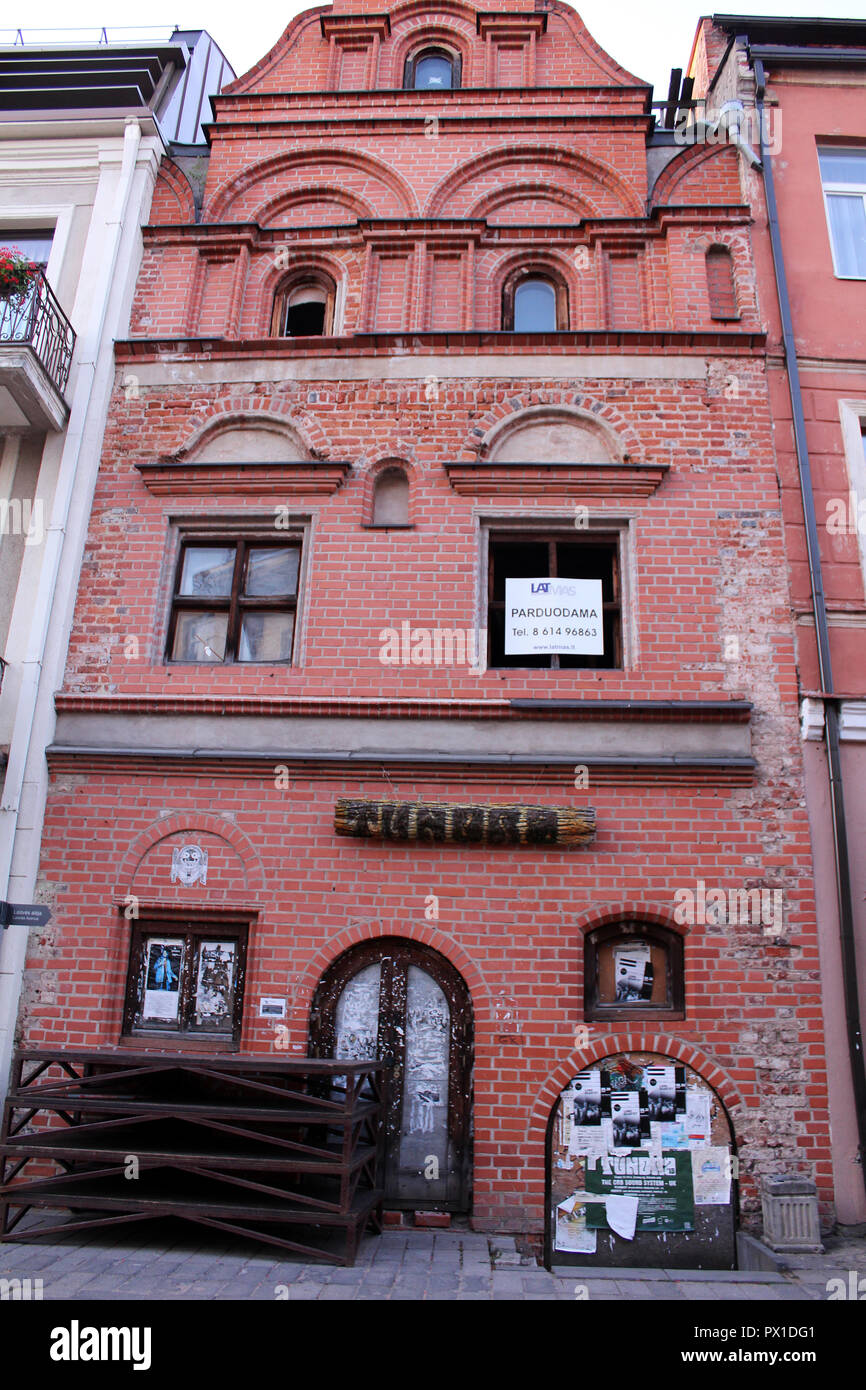 Jewish brick architecture in Kaunas (Kovno), Lithuania Stock Photo
