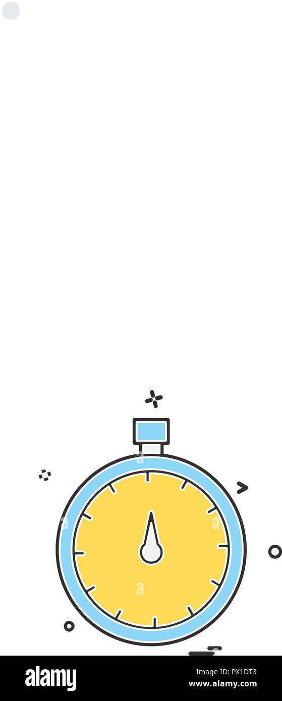 Stopwatch icon design vector Stock Vector Image & Art - Alamy