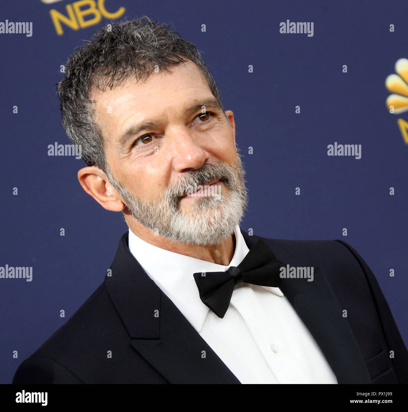 70th Emmy Awards (2018) Arrivals held at the Microsoft Theater in Los Angeles, California.  Featuring: Antonio Banderas Where: Los Angeles, California, United States When: 17 Sep 2018 Credit: Adriana M. Barraza/WENN.com Stock Photo