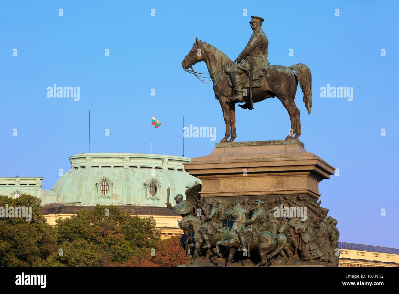 Equestrian monument to Emperor (Tsar) Alexander II of Russia (1818-1881 ...