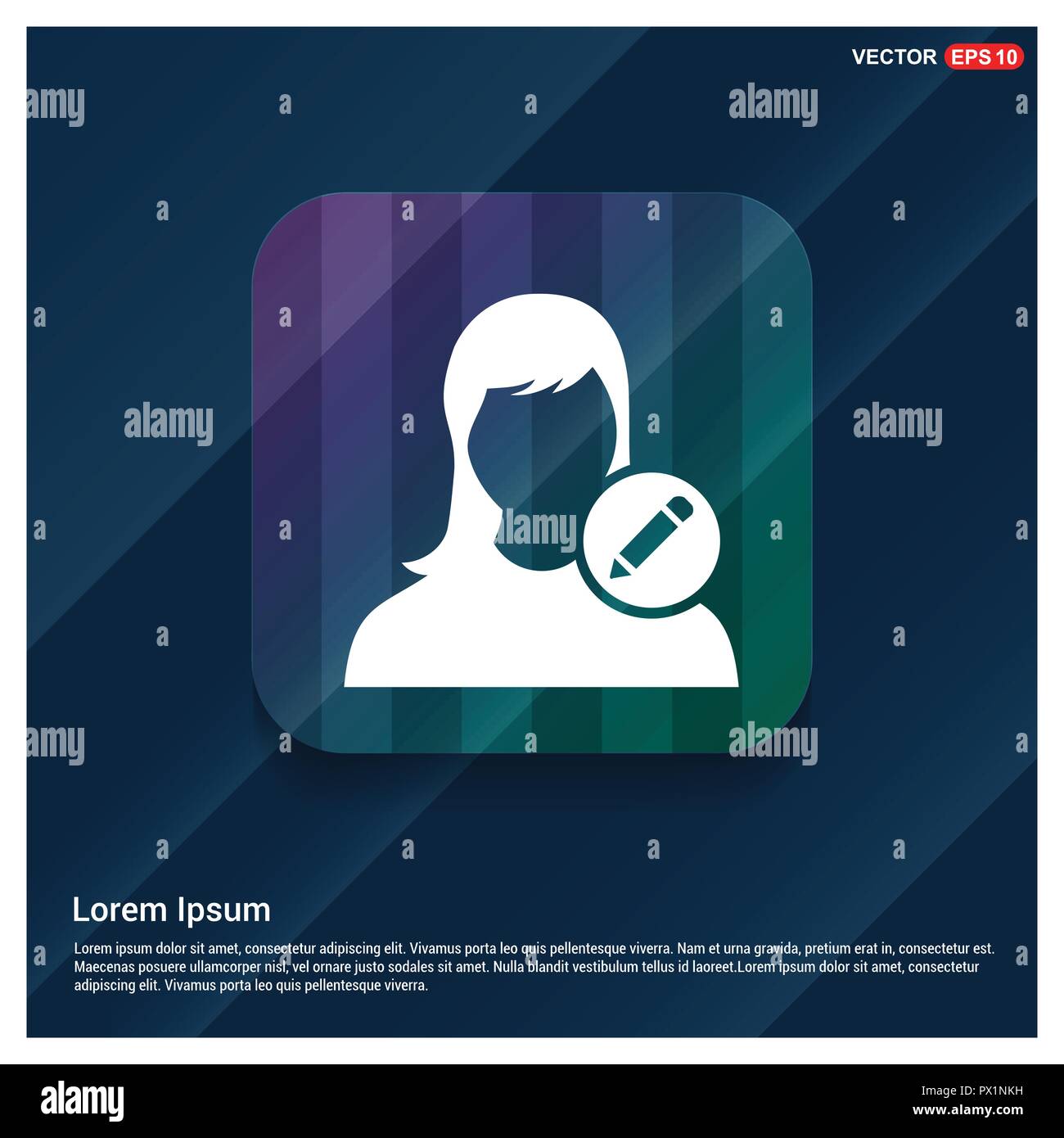Edit user Icon Stock Vector Image & Art - Alamy