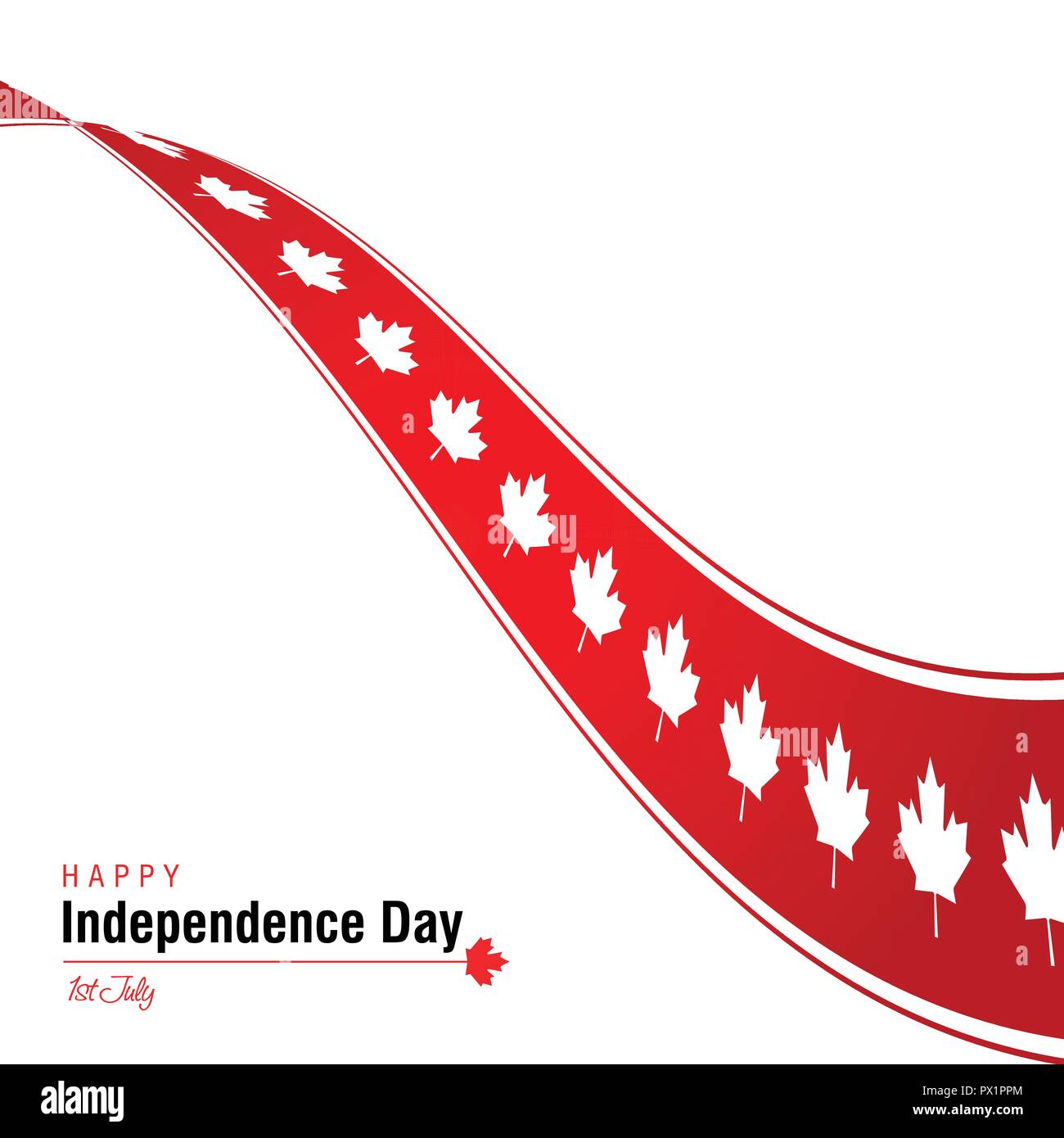 Canada Independence day design card vector Stock Vector Image & Art - Alamy