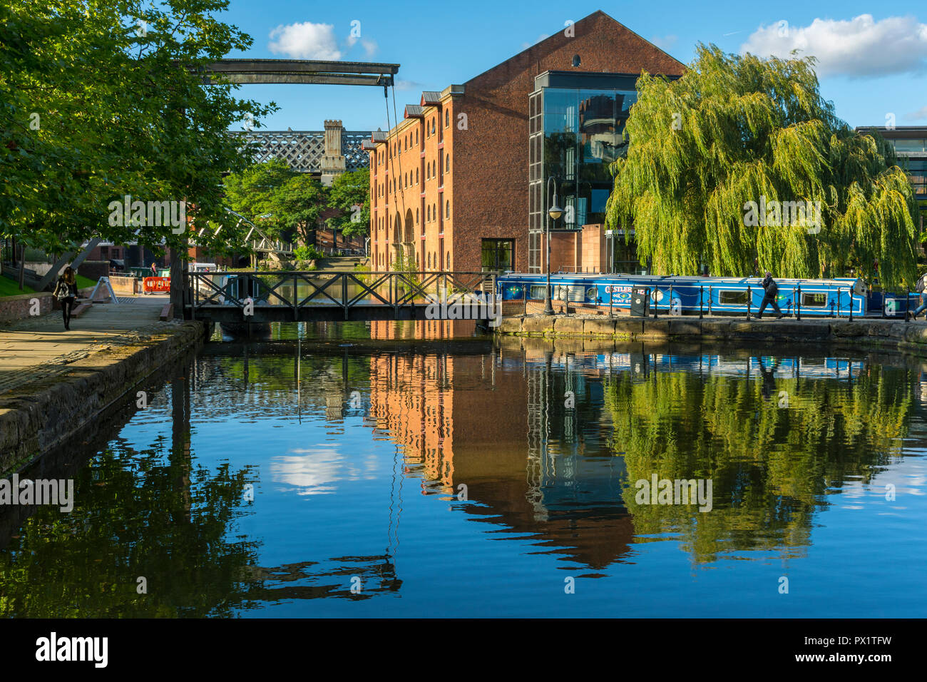 The Merchants' Warehouse from the Middle Warehouse basin, Castlefield
