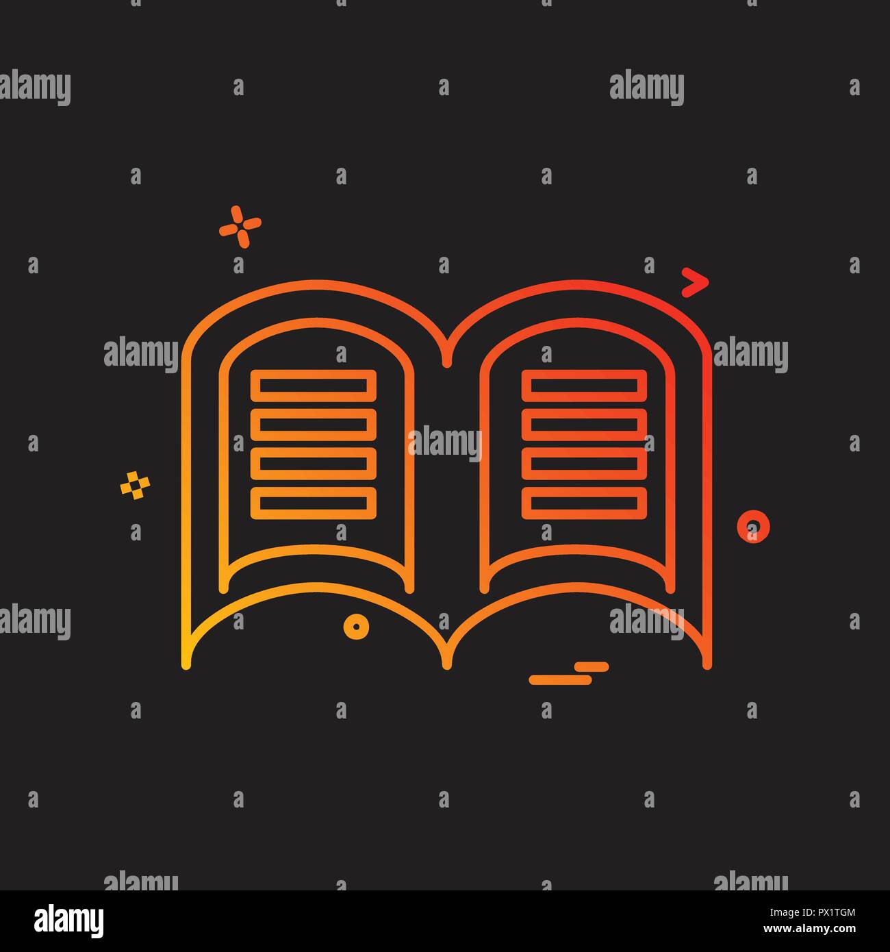 Book icon design vector Stock Vector Image & Art - Alamy