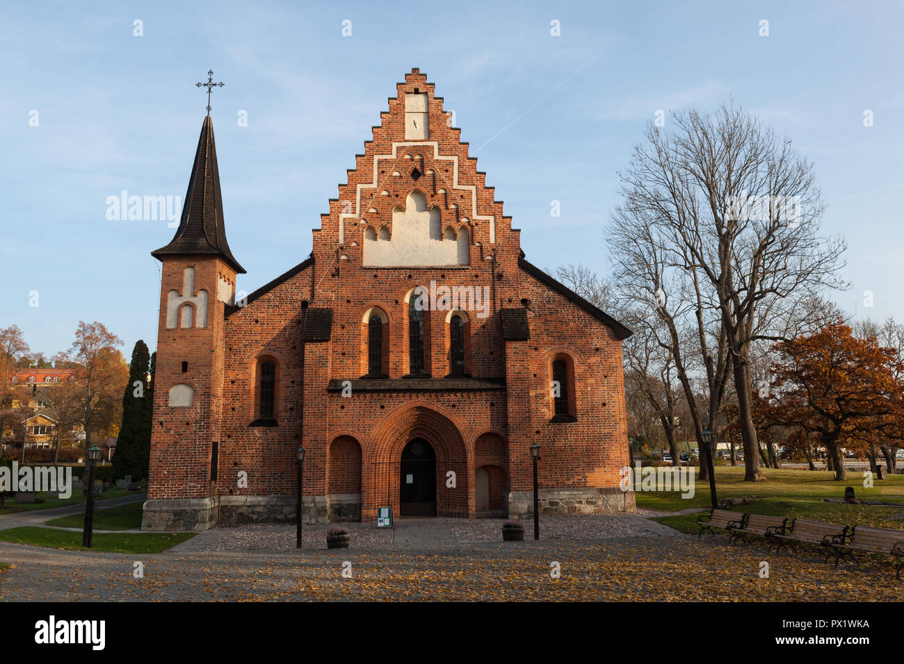 Saint Mary's Church, Sigtuna (Sweden) Stock Photo