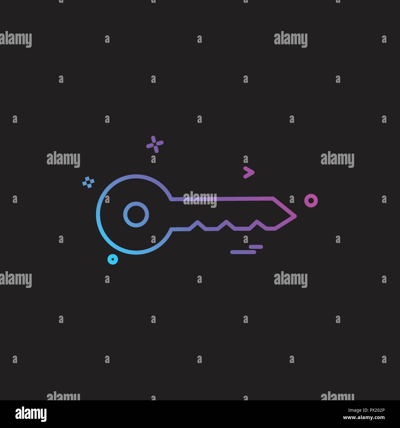 Key icon design vector Stock Vector Image & Art - Alamy