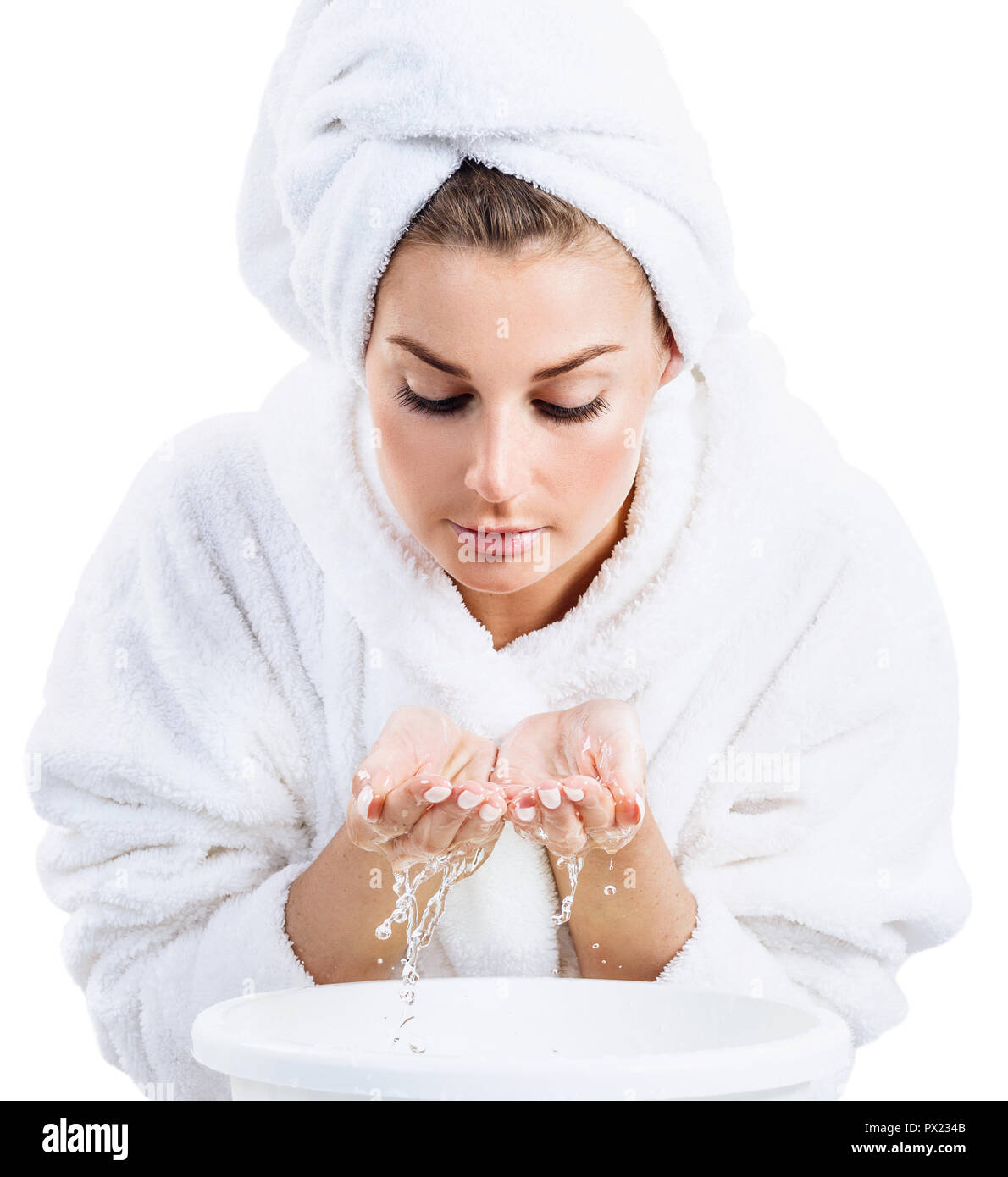 Hands up to face hi-res stock photography and images - Alamy