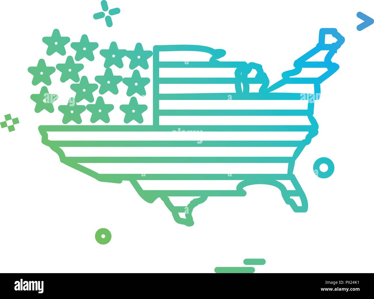 Us flag globe map background Stock Vector Images - Alamy