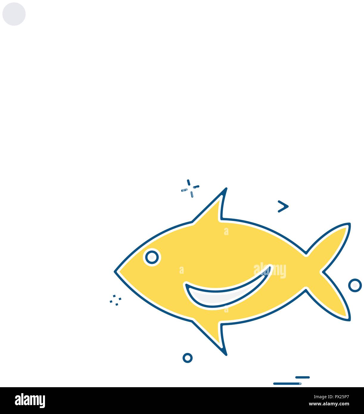 Fish icon design vector Stock Vector Image & Art - Alamy
