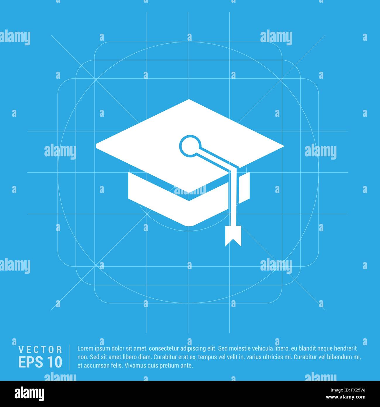 Graduation cap icon Stock Vector Image & Art - Alamy