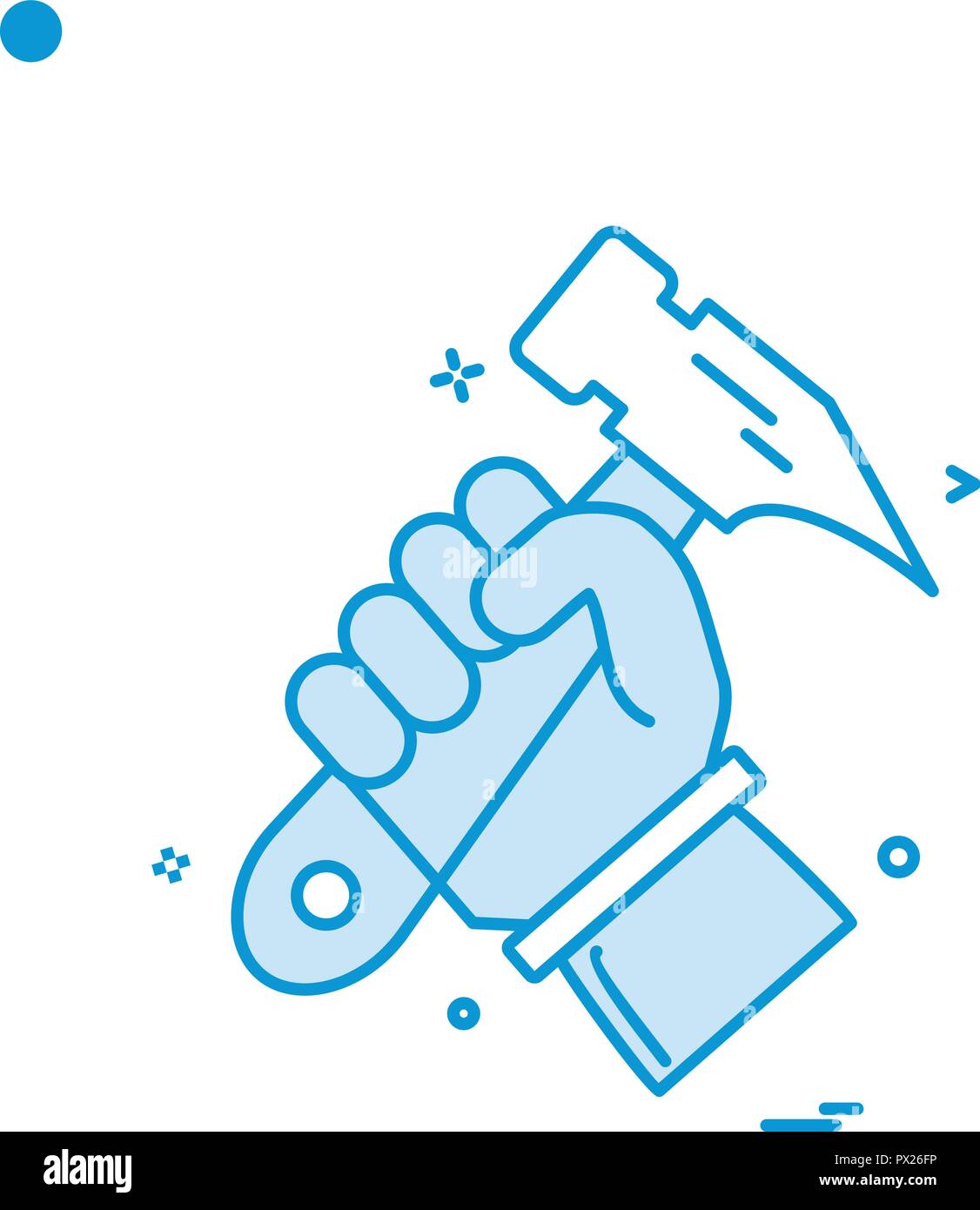 hammer hand icon vector design Stock Vector Image & Art Alamy