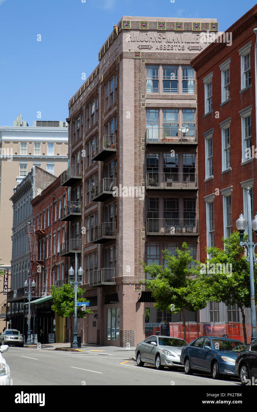 H. W. Johns Manville Co. Asbestos Building 441 Gravier Street / 225 Magazine Street, New
