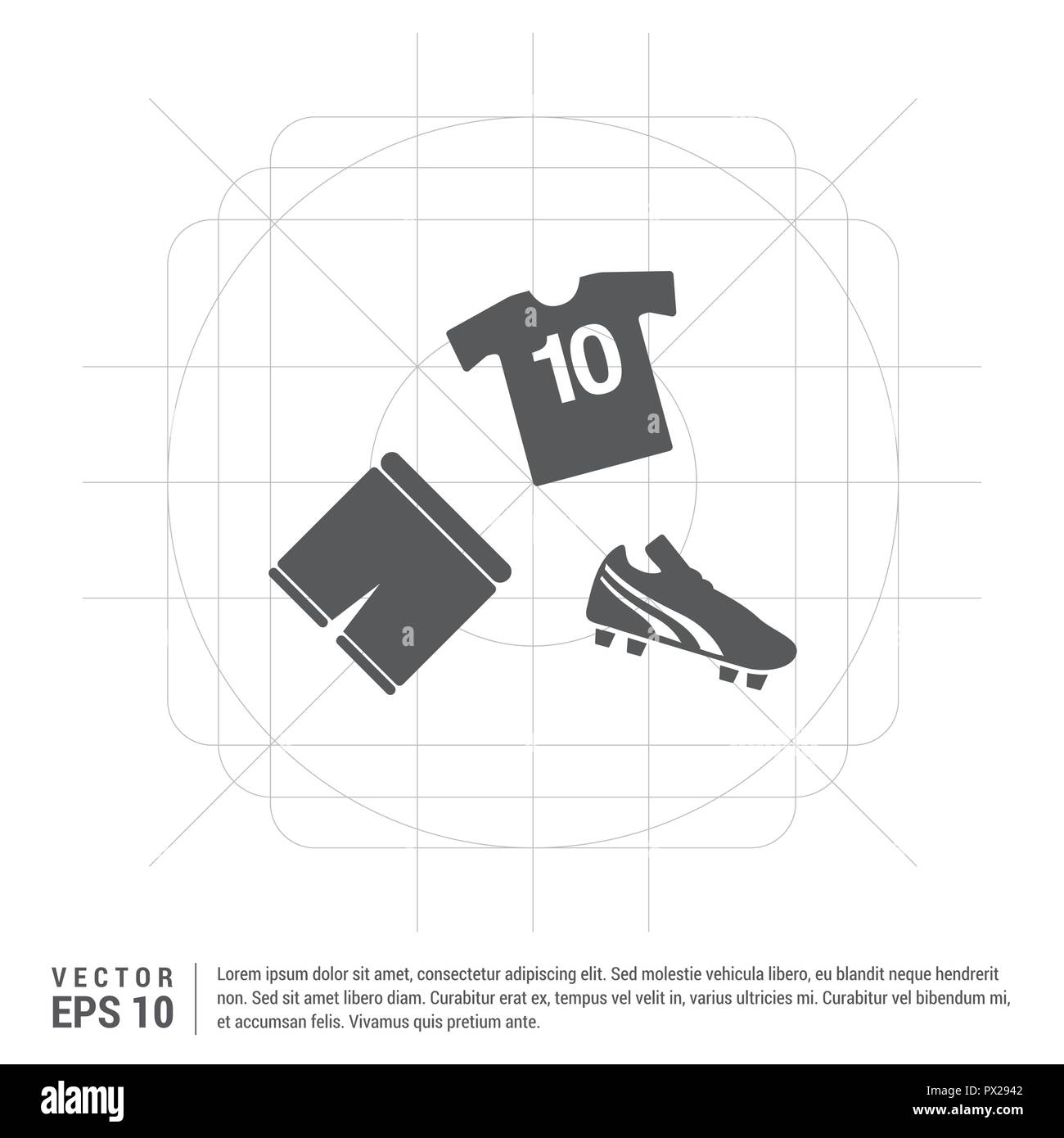 Black line football jersey shirt Stock Vector Images - Alamy