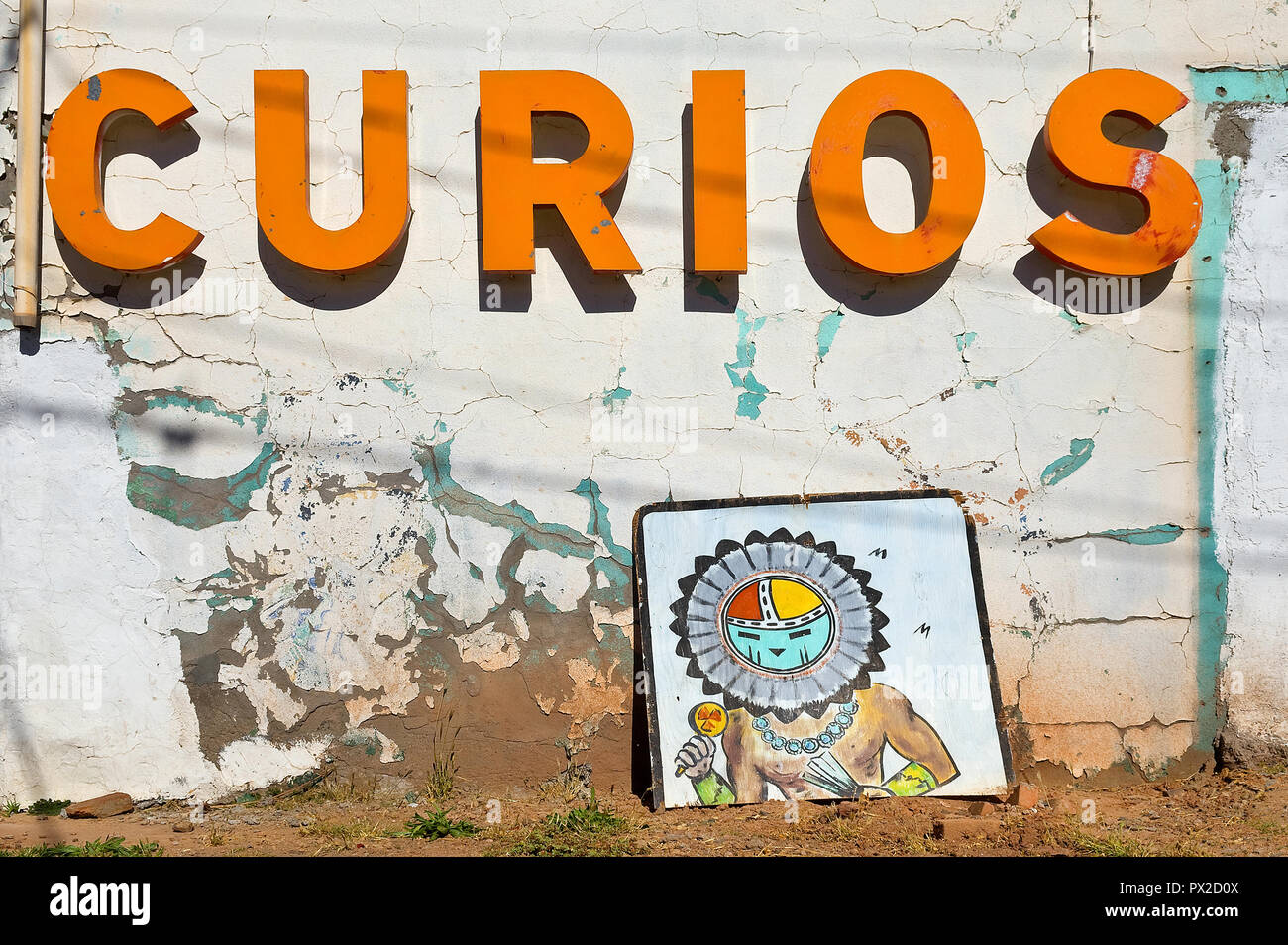 Curios store sign, Holbrook, Arizona, USA Stock Photo Alamy