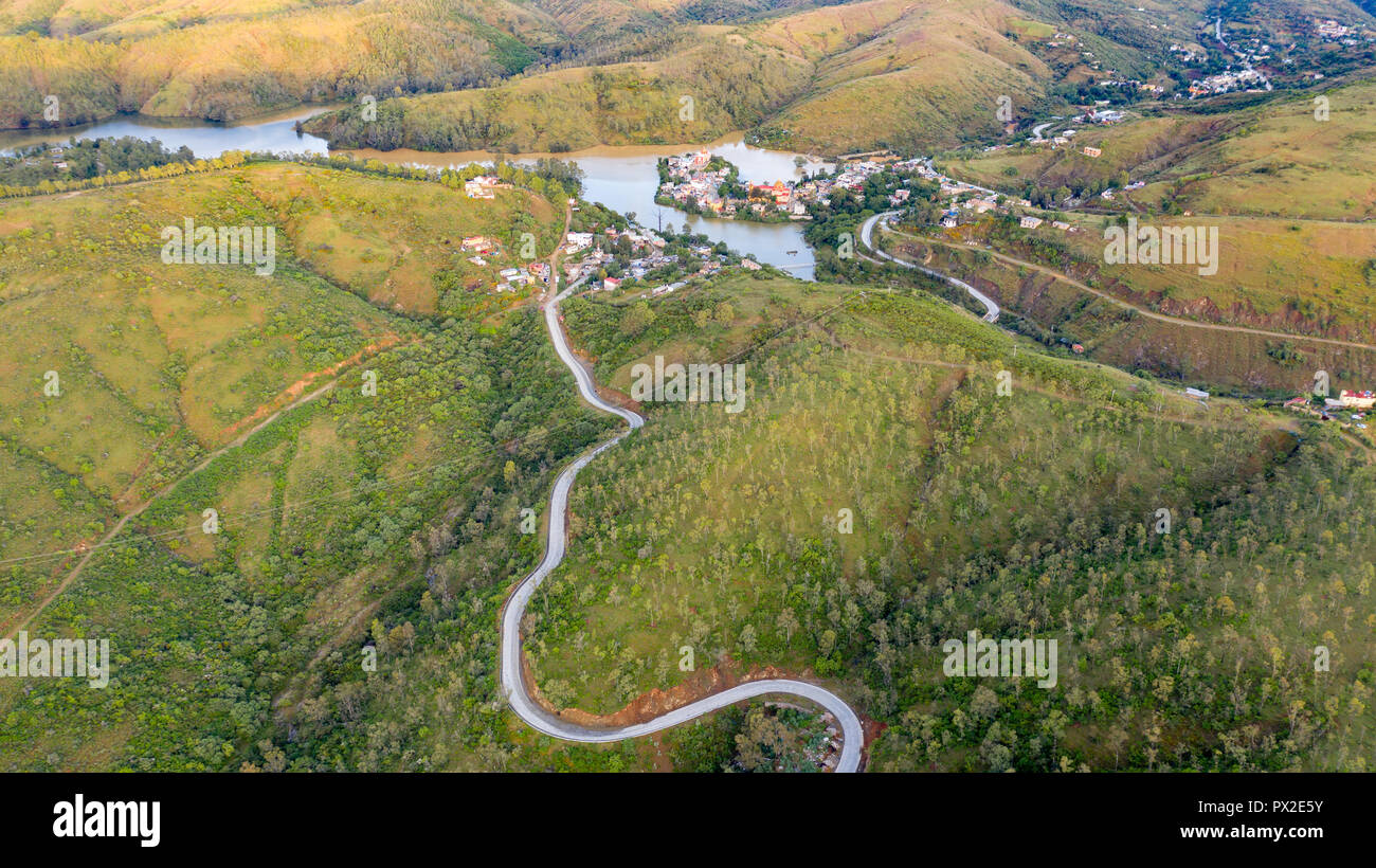 Mineral de Santa Ana on Presa de la Soledad, in the hills above Guanajuato, Mexico Stock Photo