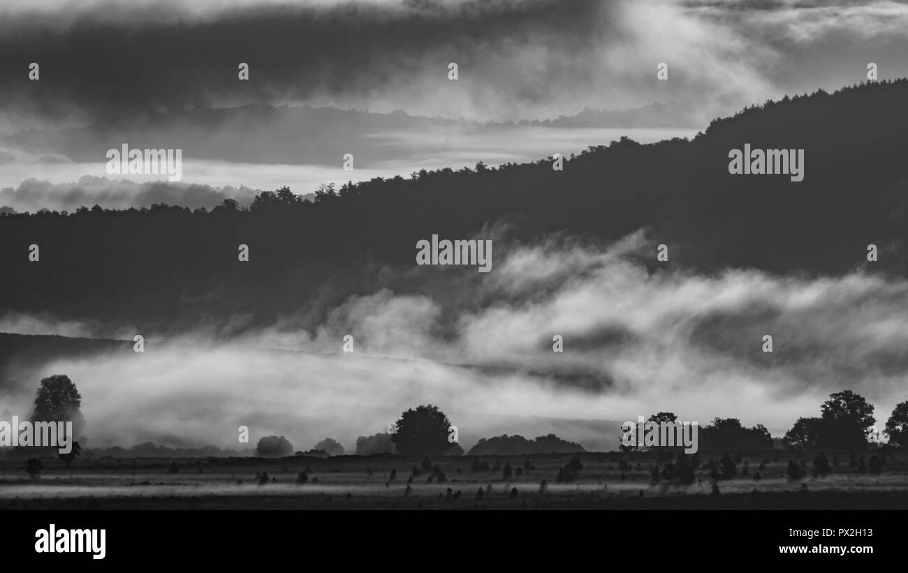Clear sunrise Black and White Stock Photos & Images - Alamy