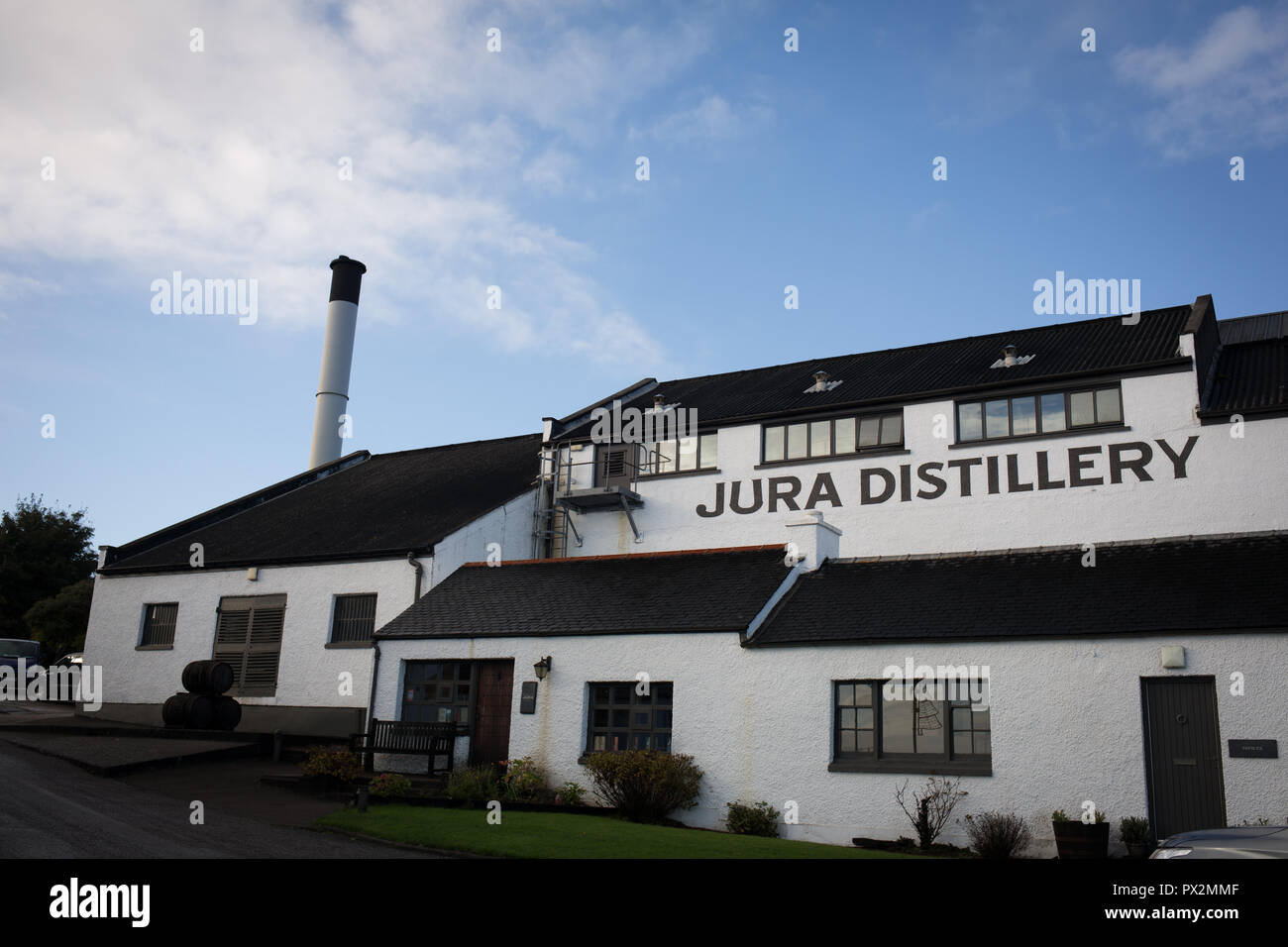 Jura single malt whisky distillery, Isle of Jura, Scotland, UK Stock
