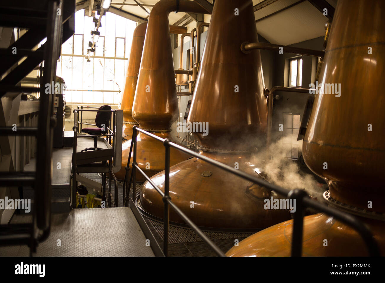 Jura single malt whisky distillery, Isle of Jura, Scotland, UK Stock