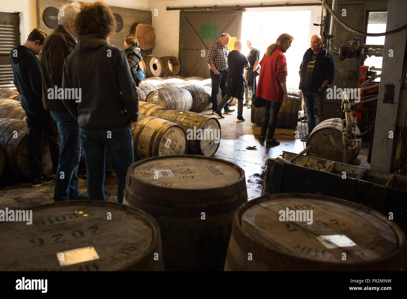 Jura single malt whisky distillery, Isle of Jura, Scotland, UK Stock
