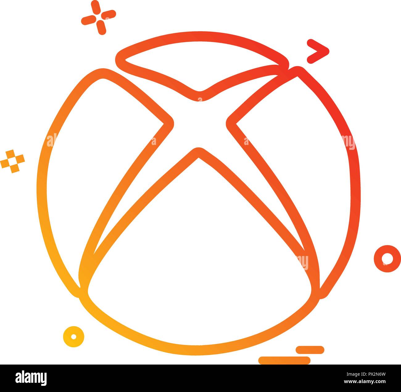 Xbox icon design vector Stock Vector Image & Art Alamy