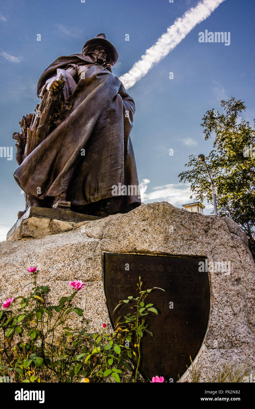 Roger Conant Statue Salem, Massachusetts, USA Stock Photo - Alamy