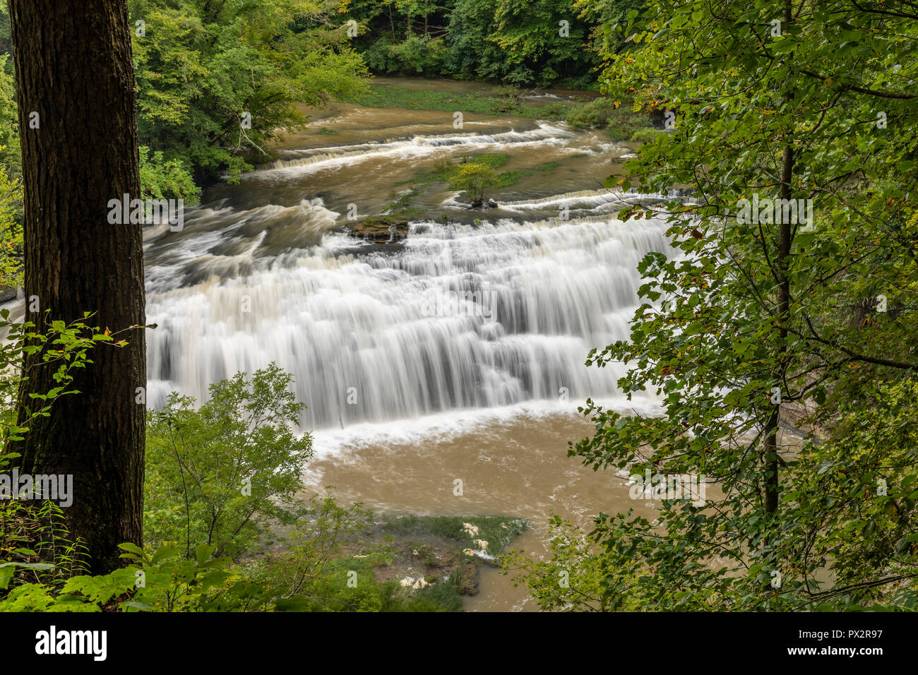 Burgess Middle Falls Waterfall Stock Photo