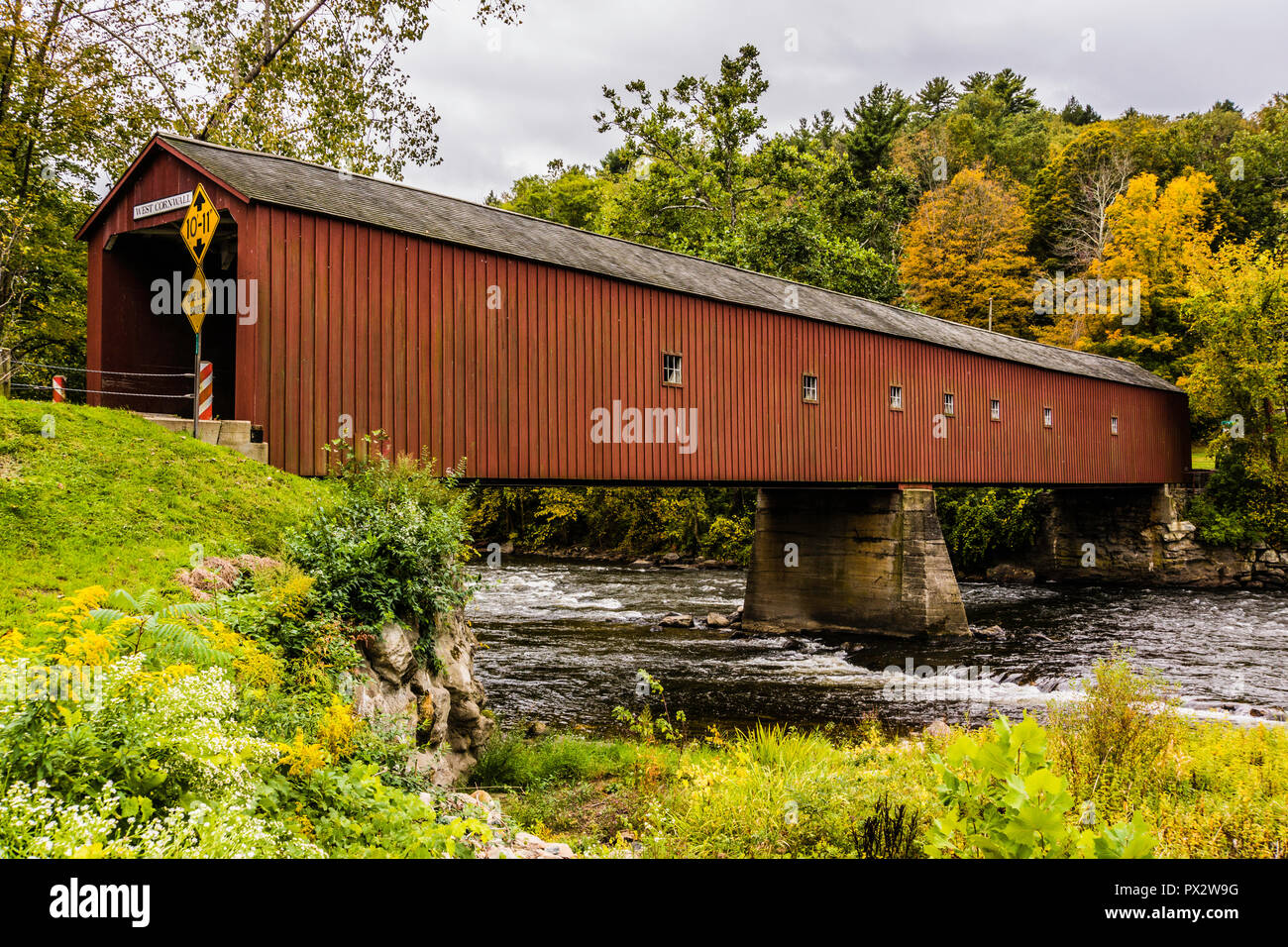 Covered Bridge West Cornwall, Connecticut, USA Stock Photo Alamy