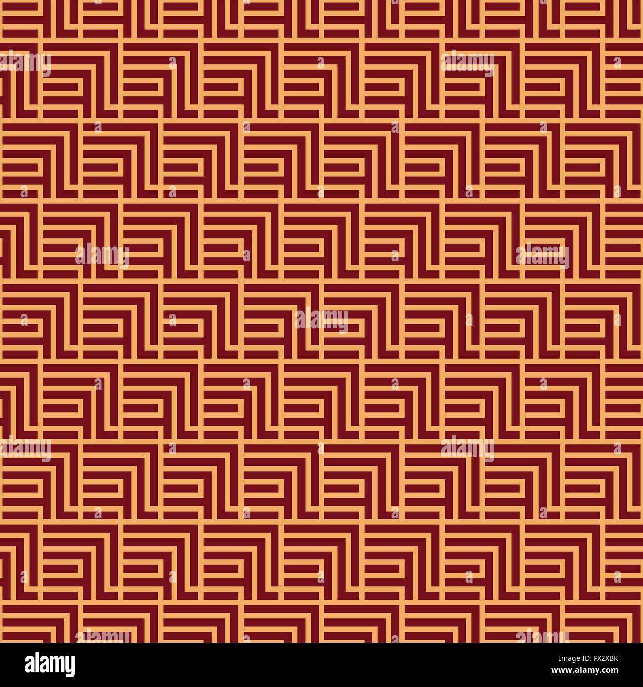 Seamless vector ornament. Modern stylish geometric linear pattern with ...