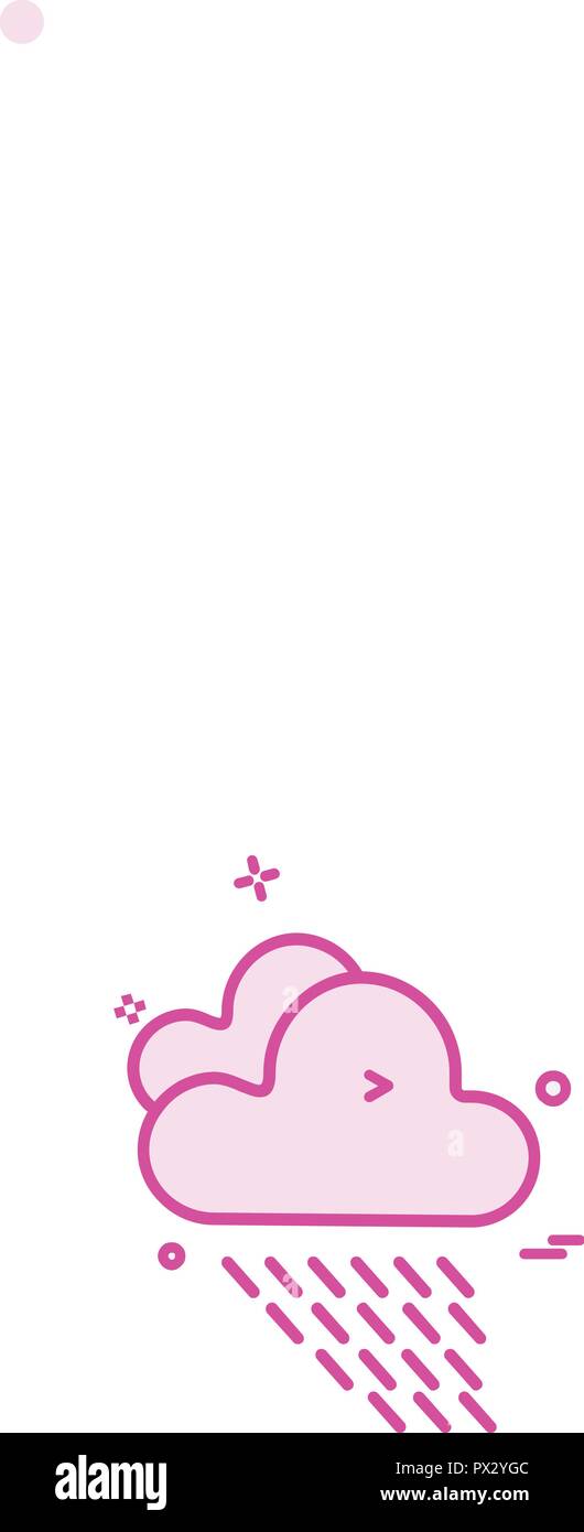 Rain icon design vector Stock Vector Image & Art - Alamy