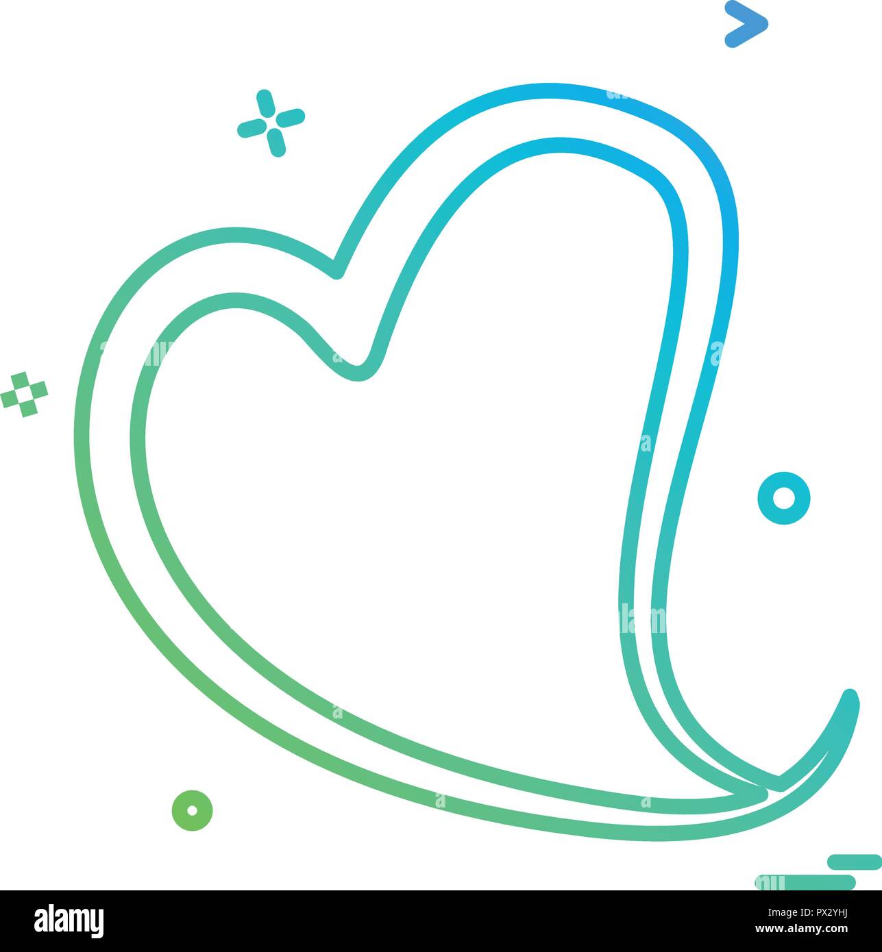 Hearts icon design vector Stock Vector Image & Art - Alamy