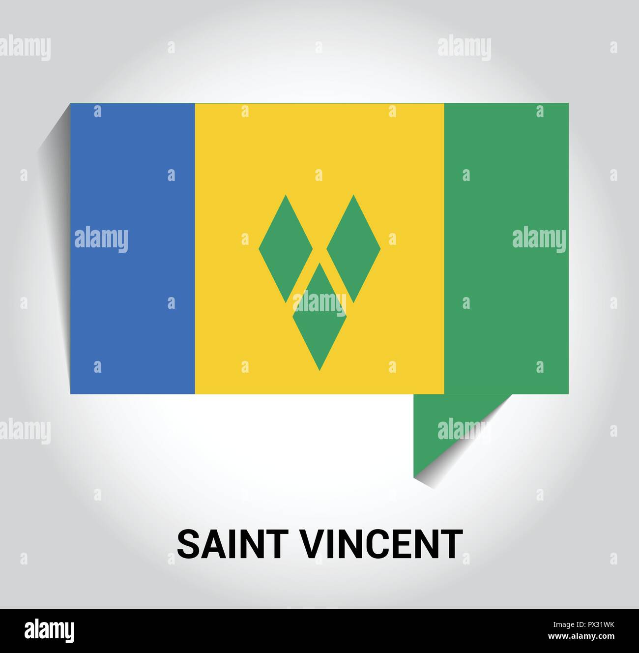 Saint Vincent flags design vector Stock Vector Image & Art Alamy