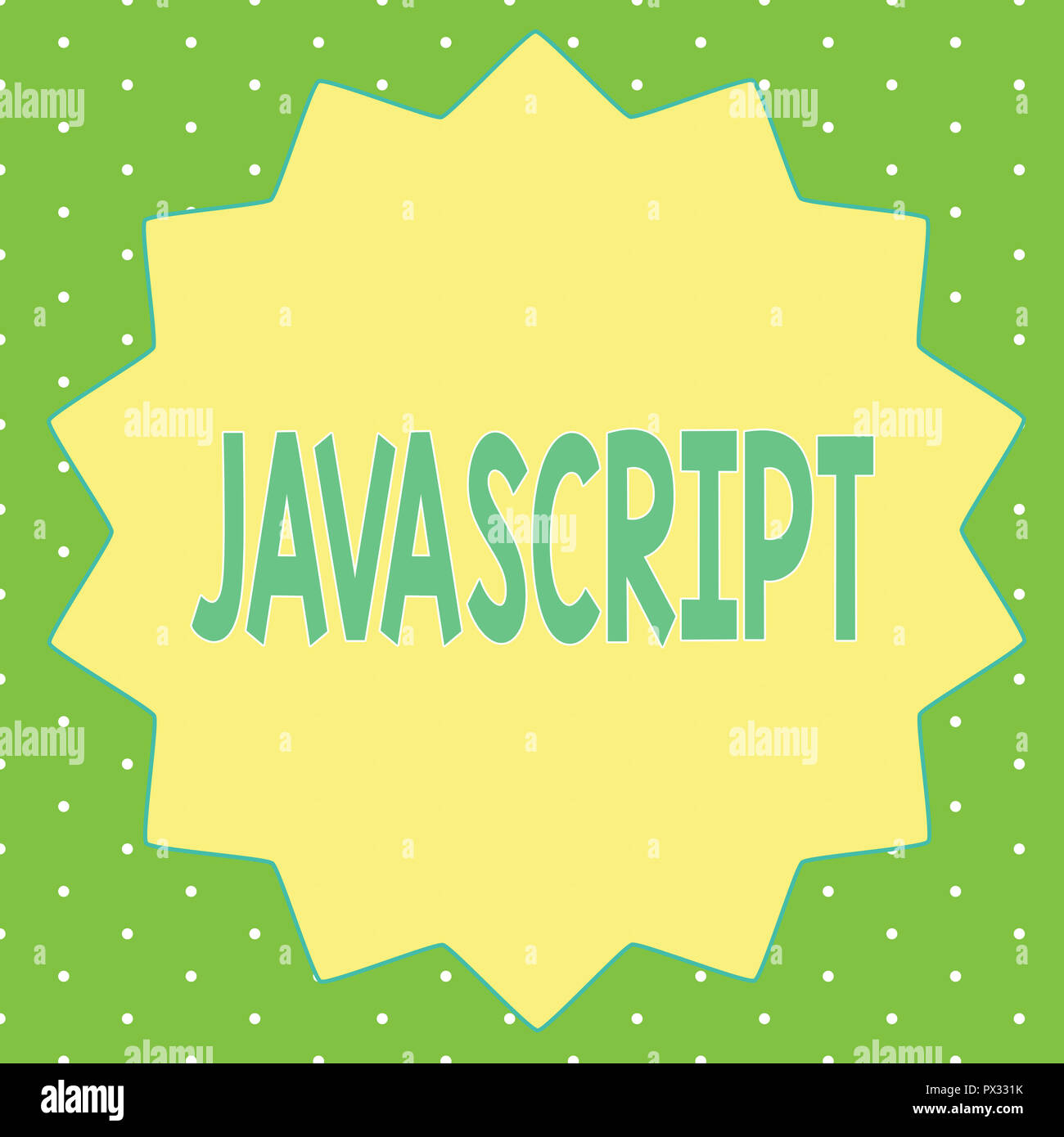 Word writing text Javascript. Business concept for Computer programming ...