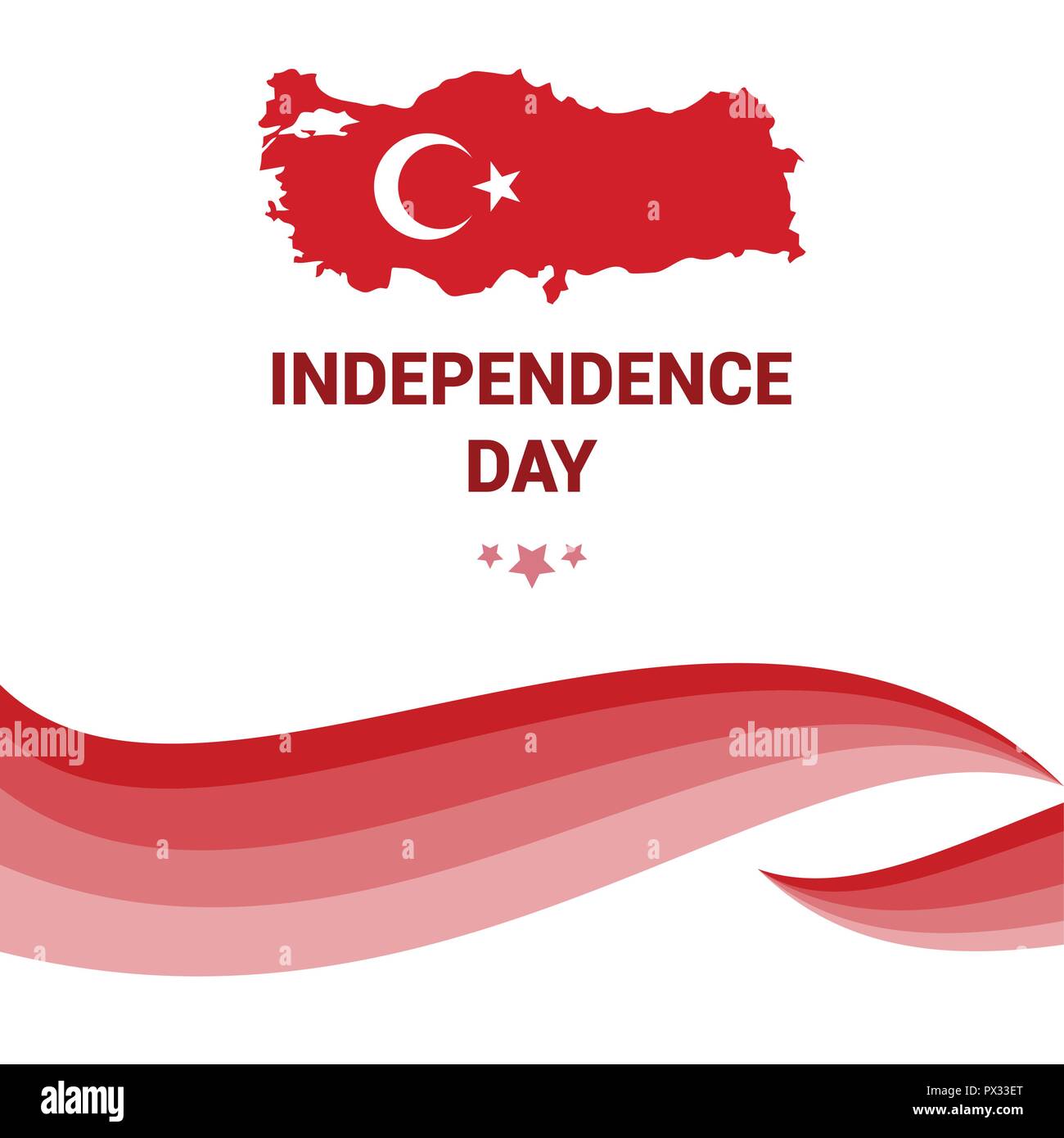 Turkey Independence day design card vector Stock Vector Image & Art Alamy