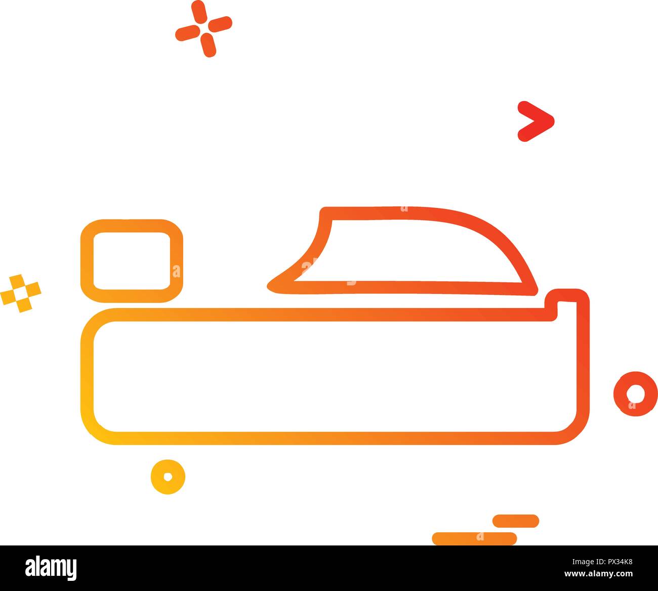 Bed icon design vector Stock Vector Image & Art - Alamy