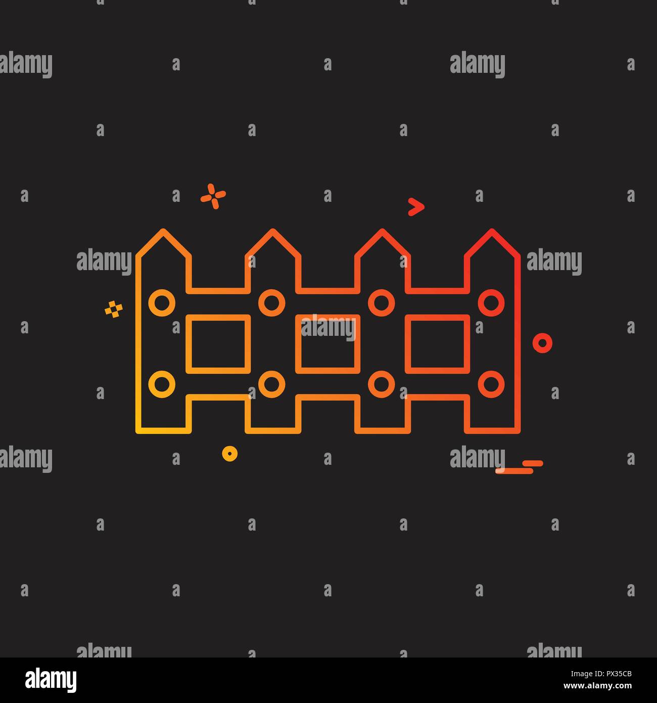 Boundry icon design vector Stock Vector Image & Art - Alamy