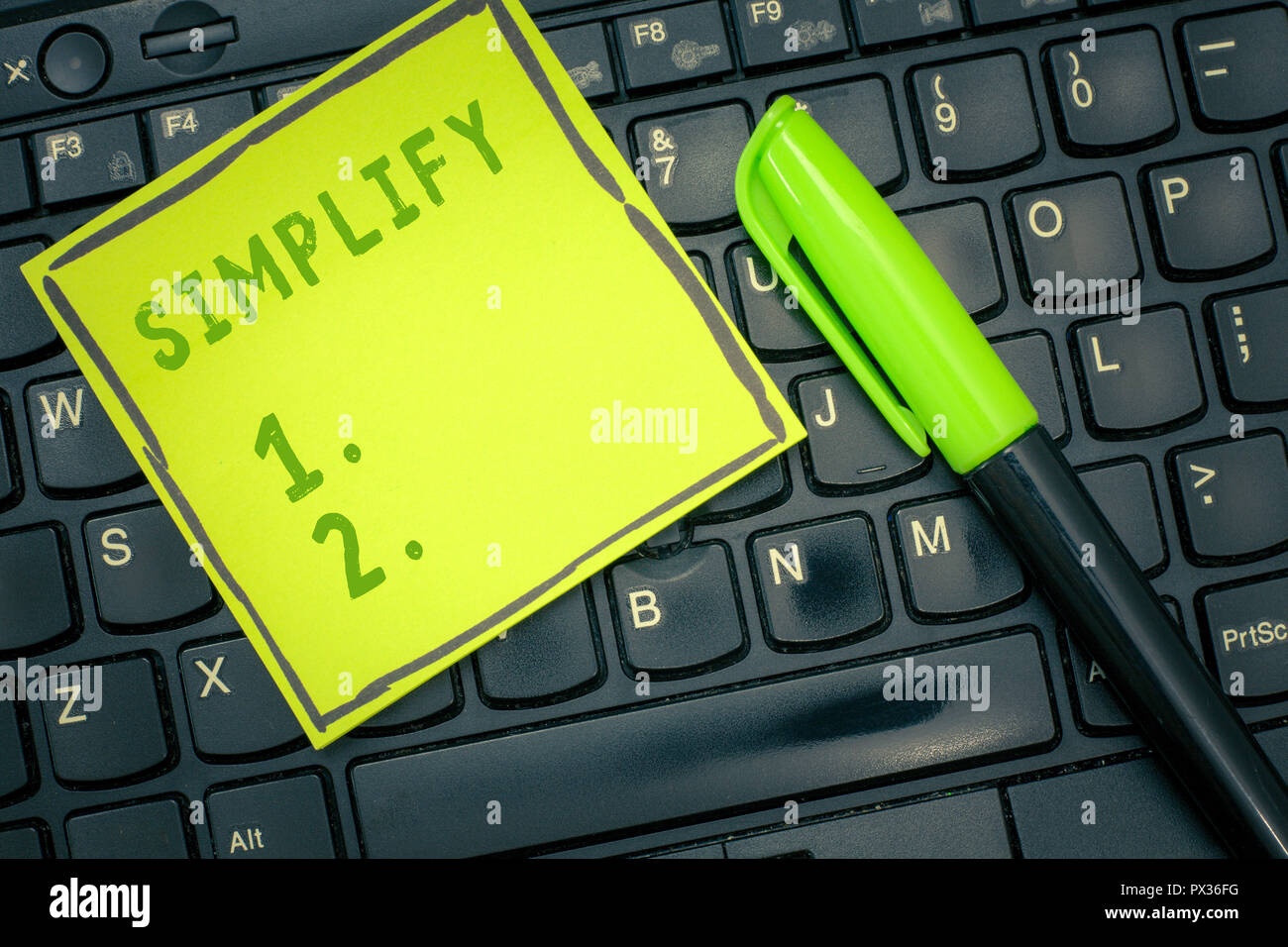 Handwriting text Simplify. Concept meaning make something simpler or easier  to do or understand unravel Stock Photo - Alamy