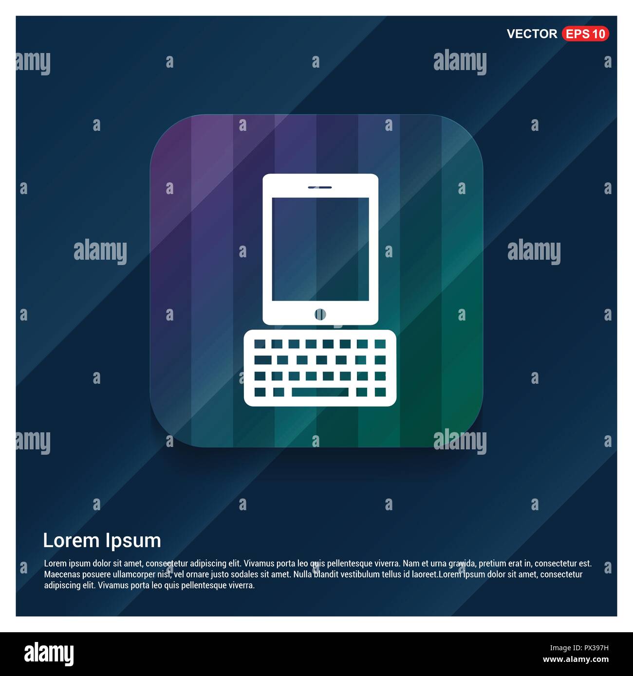 Tablet Computer and Keyboard Icon Stock Vector Image & Art - Alamy