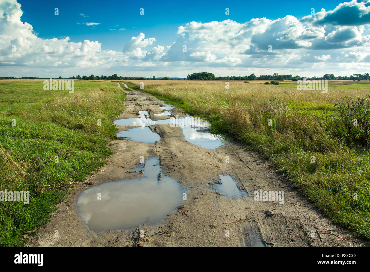 Puddles In Road High Resolution Stock Photography and Images - Alamy