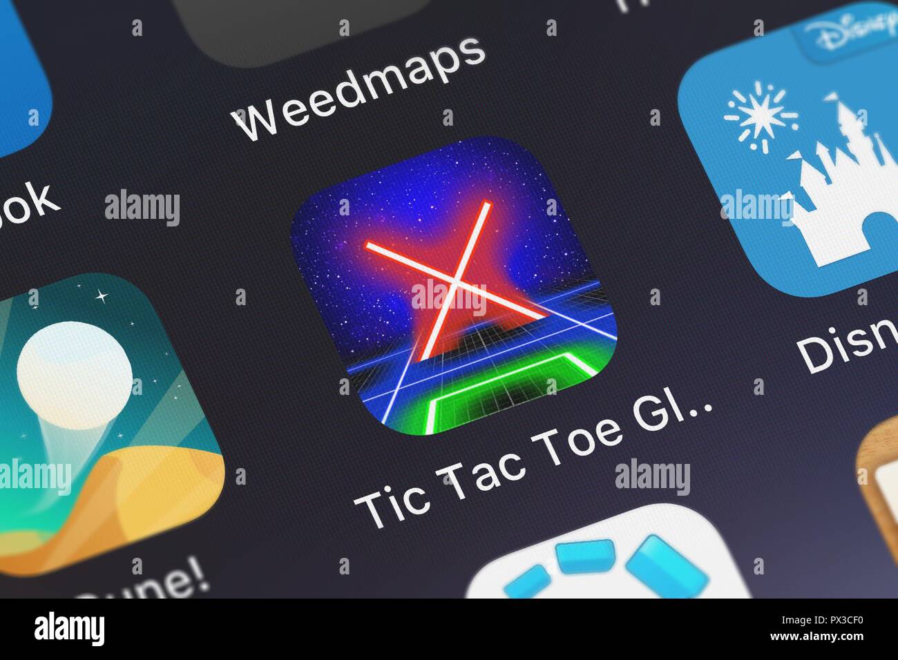 Tic tac toe glow sticks stock image. Image of colors - 158424105