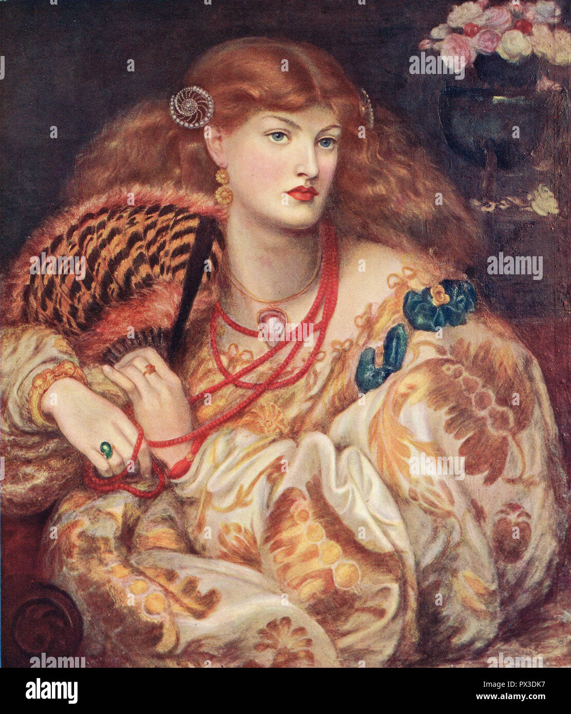 Monna Vanna, by Dante Gabriel Rossetti (1828-1882). Stock Photo